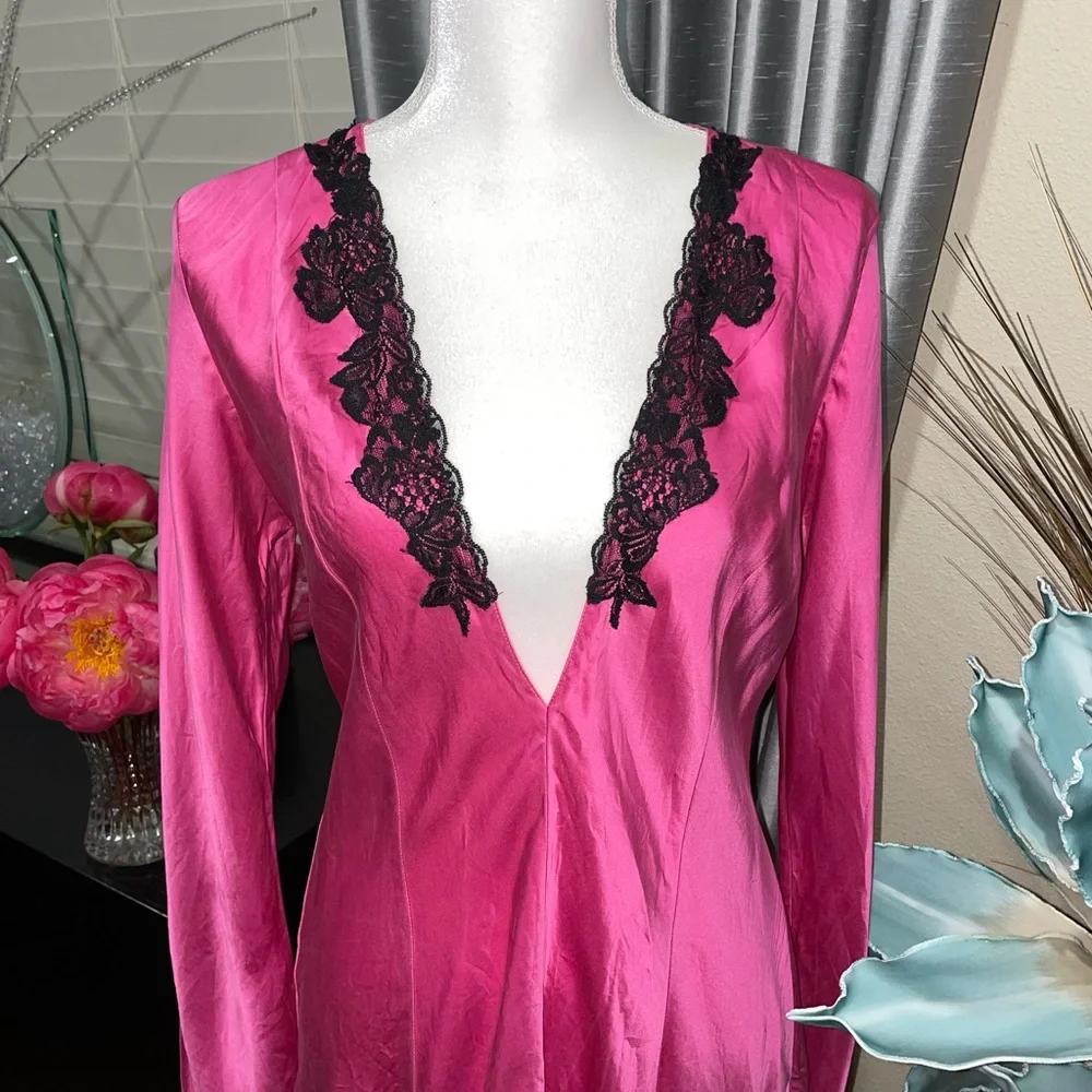 Frederick’s collection 100% silk sexy sleep dress - Picture 9 of 14